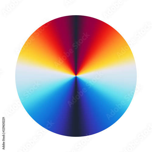 Color wheel palette. RGB, RYB, CYMK system. Color harmony. Vector Illustration.