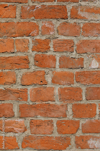 background from the surface of the red brickwork