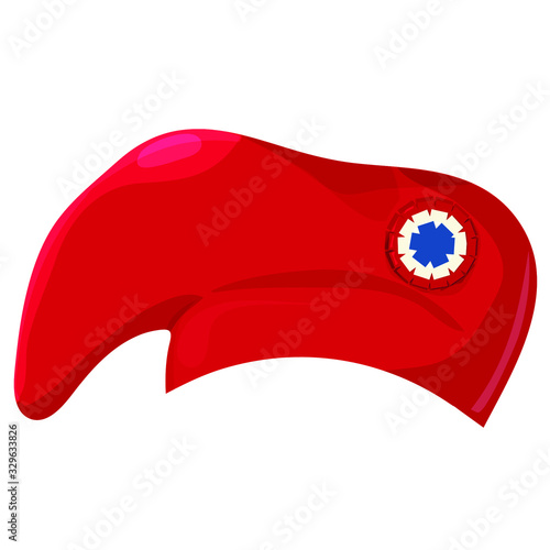 Phrygian cap also known as red liberty hat