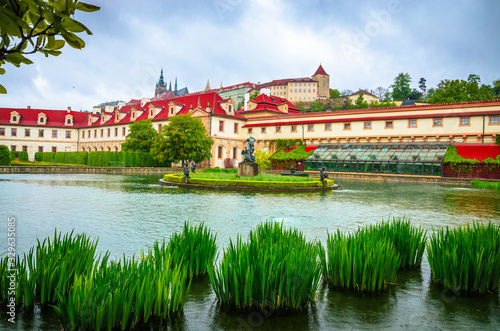 Beautiful Wallenstein Garden in Old Town Prague  Czech Republic