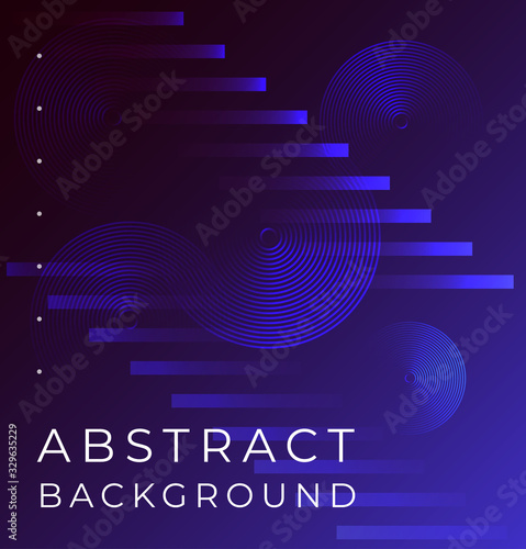 Abstract background modern cosmic futuristic graphic. Blue violet background with geometric shapes