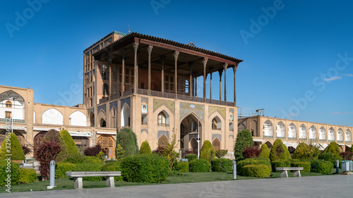 Aali Qapu Palace in Isfahan Naqsh-e Jahan Square, Isfahan, Iran photo
