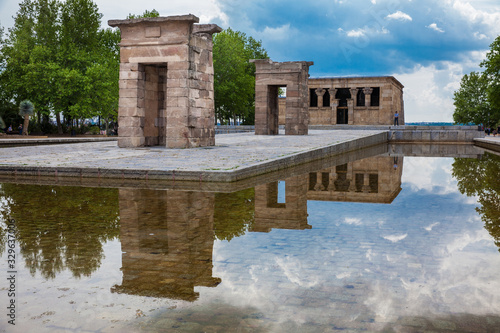 Temple of Debod an ancient Egyptian temple that was dismantled and rebuilt in Madrid