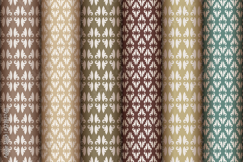vintage style of pattern collection design