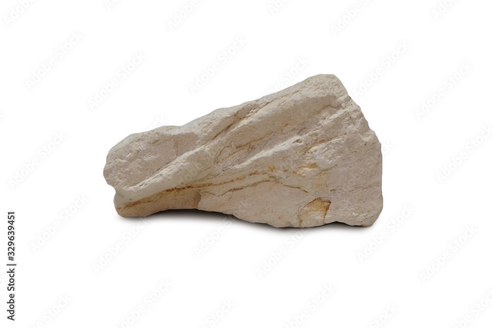 diatomite rock isolated on white background. It is a porous mineral called diatomaceous earth. There is noise and grain caused by the texture of the stone, soft focus. diatomite rock isolated on white background. It is a porous mineral called diatomaceous earth. There is noise and grain caused by the texture of the stone, soft focus.