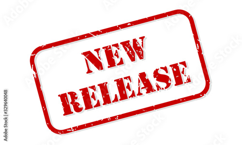 New Release Rubber Stamp Vector