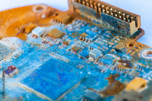 Water damaged electronic