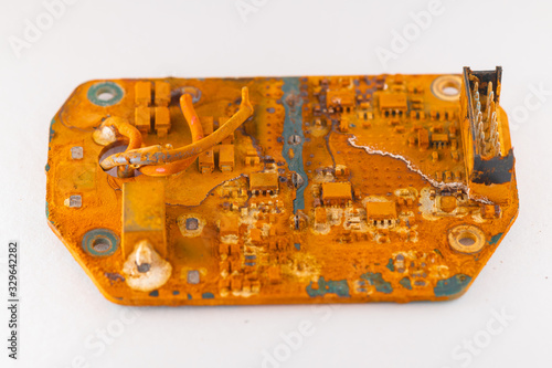 Water damaged electronic