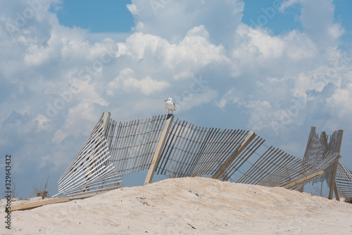 Obraz na płótnie beach fence w salonie