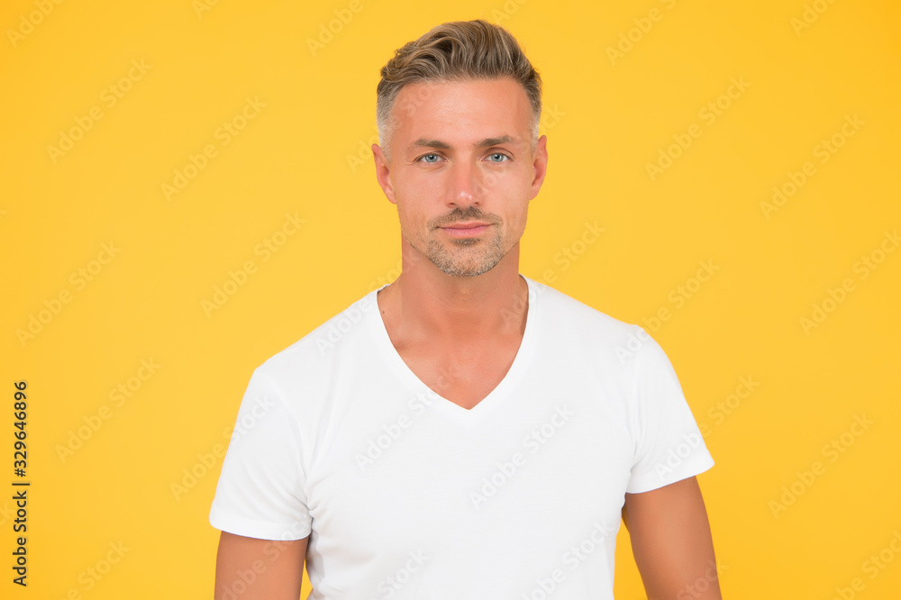 Reference beauty. Grizzle hair. Deal with gray roots. Man attractive well groomed facial hair. Barbershop salon. Barber and hairdresser. Man mature good looking model copy space. Hair styling Reference beauty. Grizzle hair. Deal with gray roots. Man attractive well groomed facial hair. Barbershop salon. Barber and hairdresser. Man mature good looking model copy space. Hair styling