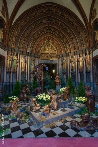 Interior of Basilica of St. Servatius. Maastricht. The Netherlands.