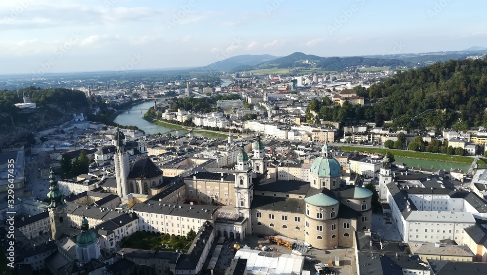 Fototapeta premium Ciudad de Salzburgo, Austria
