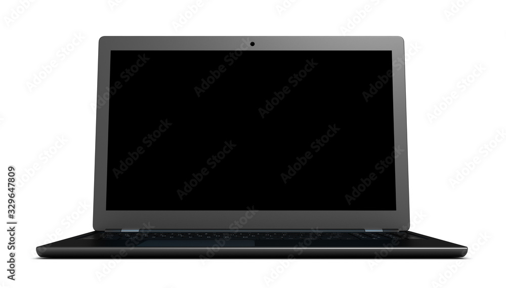 laptop computer single 3d illustration laptop computer single 3d illustration