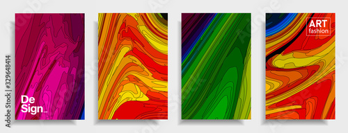 Modern design A4.Abstract bright texture of colored bright liquid paints.Splash  trends paints.Used design presentations, print,flyer,business cards,invitations, calendars,sites, packaging,cover.