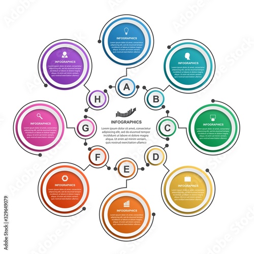 Modern infographic template. Infographics for business presentations or information banner.