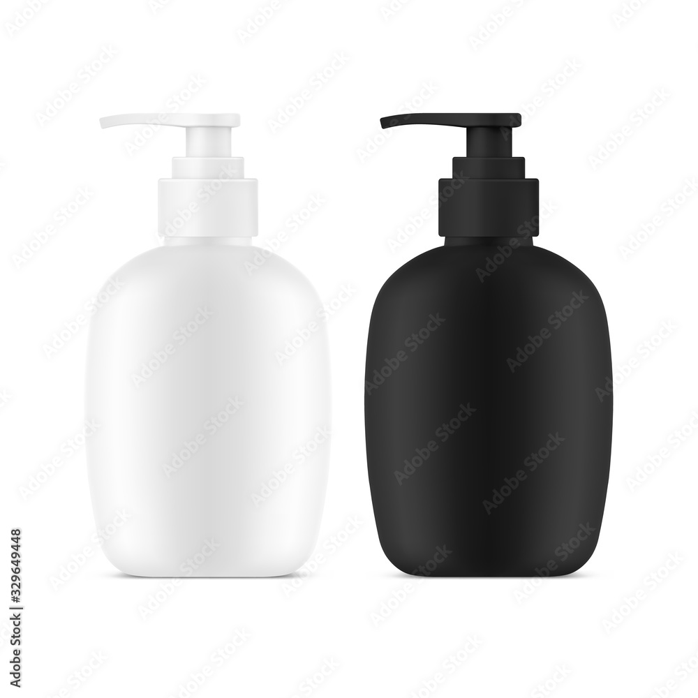 Realitic liquid soap dispenser bottles template and mockup Realitic liquid soap dispenser bottles template and mockup