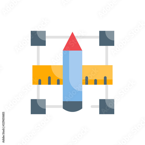 Scale  Vector illustration Flat Design and Development style icon 