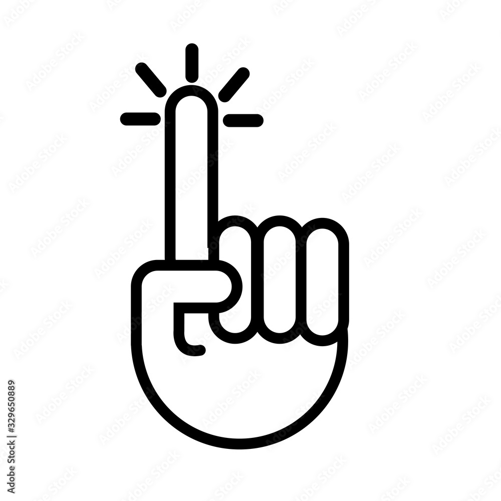 one hand signal line style one hand signal line style