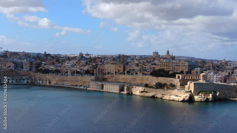 Aerial view over Malta and the city of Valletta - aerial photography Aerial view over Malta and the city of Valletta - aerial photography
