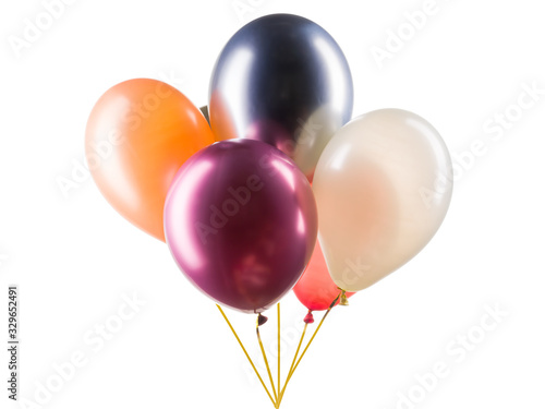 Wallpaper Mural Set of multicolored helium balloons. Element of decorations for party. Torontodigital.ca