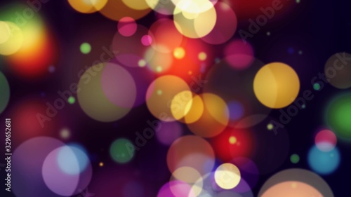 bokeh lights colorful blurred scene