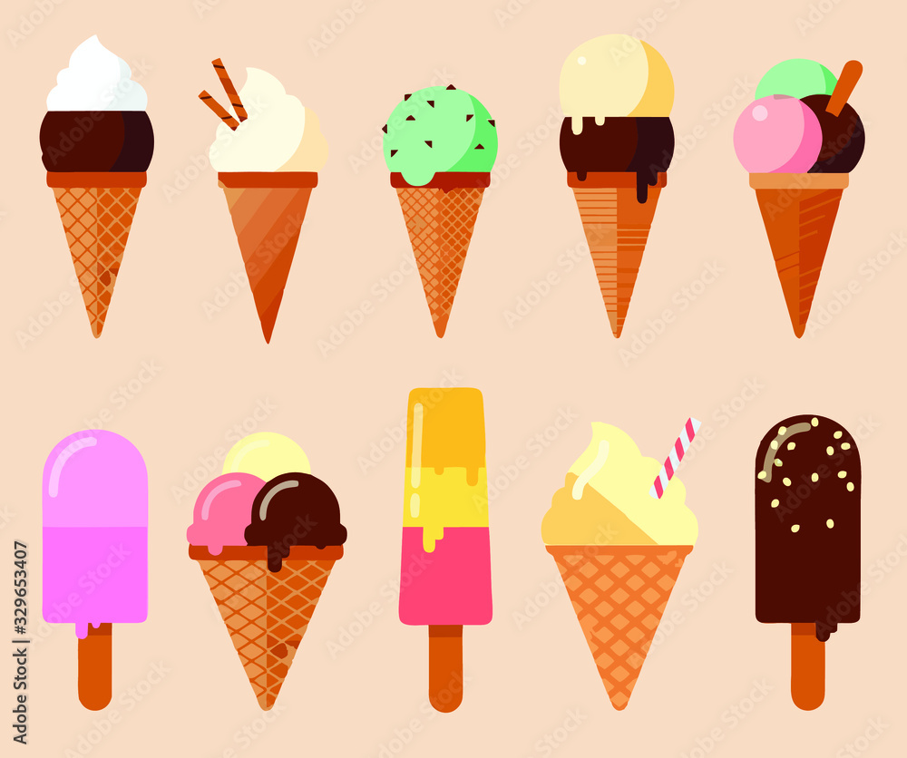 ice cream on a pink background ice cream on a pink background