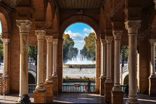 Square of Spain in Seville.