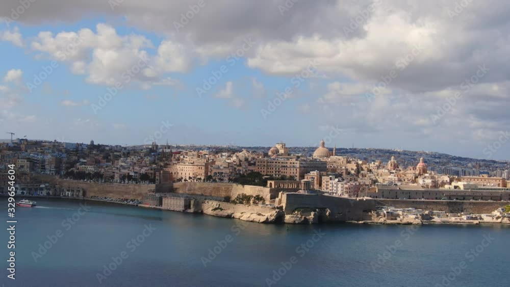 Aerial view over Malta and the city of Valletta - aerial photography Aerial view over Malta and the city of Valletta - aerial photography