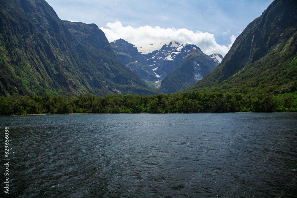 Harrison Cove in Milford Sound, part of Fiordland National Park, New Zealand