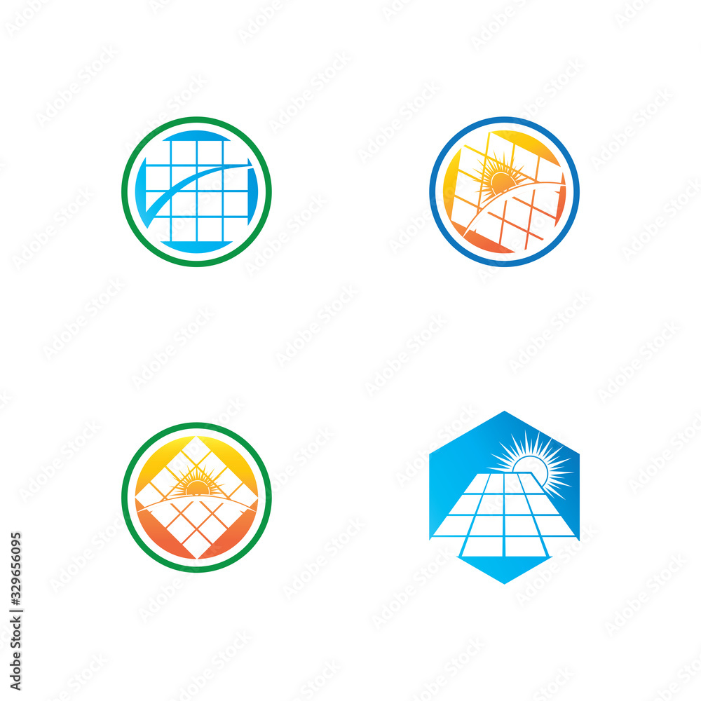 Solar Energy vector icon illustration design template Solar Energy vector icon illustration design template