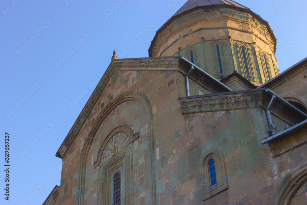 Beautiful view of the dome of the Orthodox Cathedral