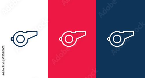 Whistle icon for web and mobile