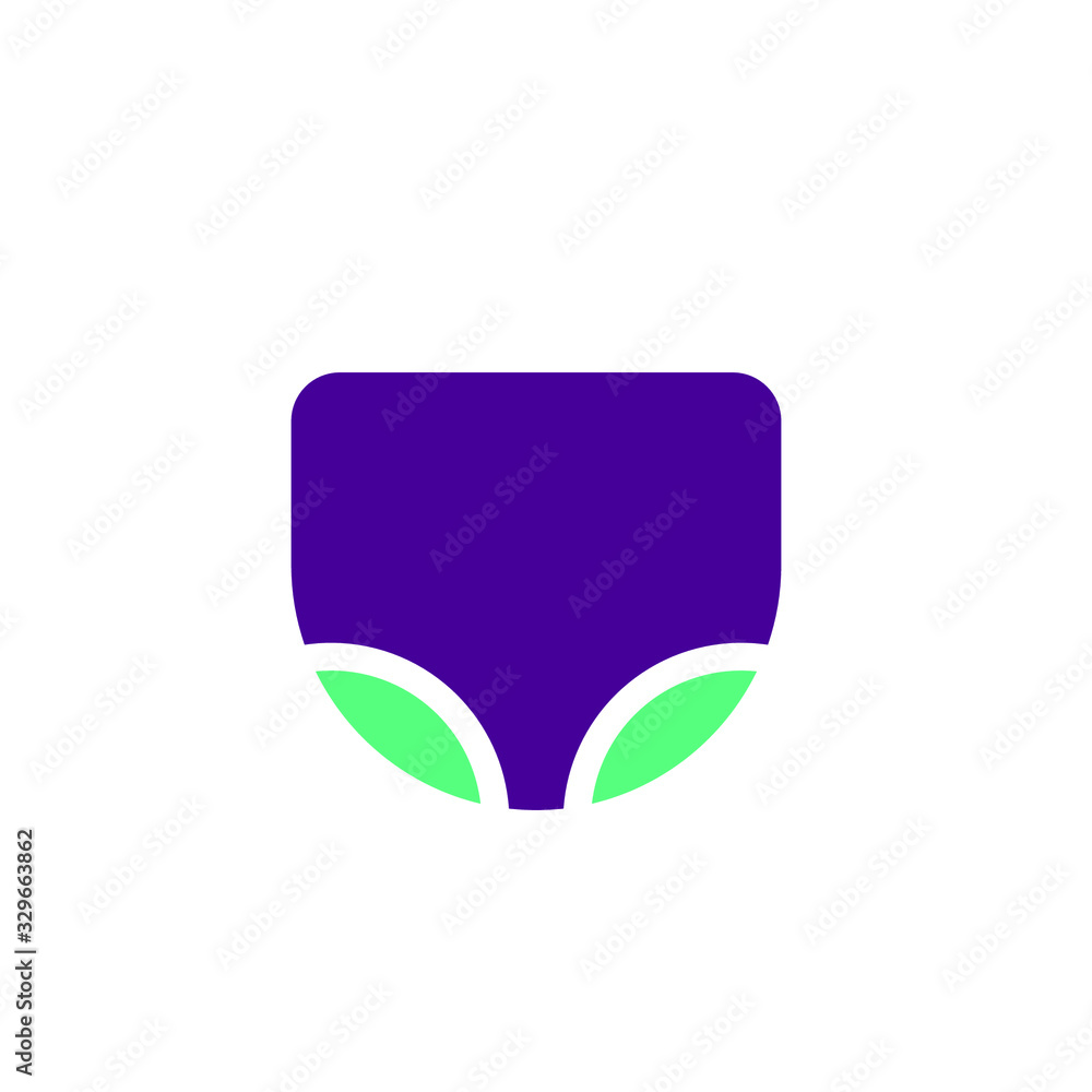 Naklejka premium baby diapers logo