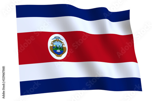 Free Download Costa Rica Flag waving - GFXLoad