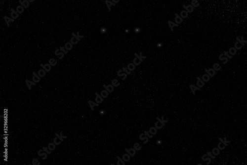 Microscopium Constellation in outer space. Microscope constellation stars on the night sky. Elements of this image were furnished by NASA 