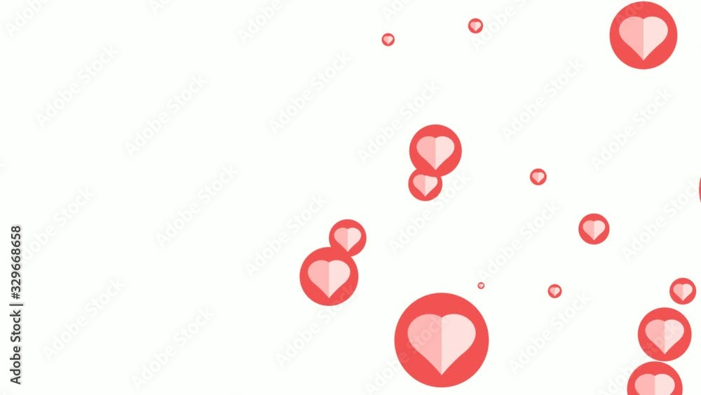 love bubble emoticons spread motion. social media animation isolated on white background, from left to right.paper cut style love bubble emoticons spread motion. social media animation isolated on white background, from left to right.paper cut style