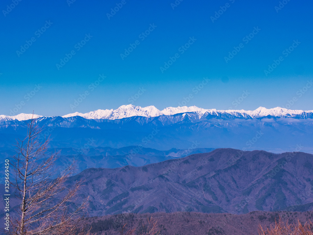 山, 雪, 風景, 空, アルプス山脈, 冬, 自然, 全景