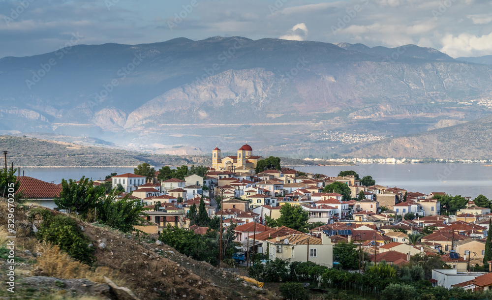 Beautiful Panorama view of Greece