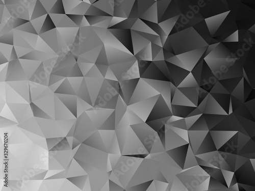 Shades of grey low poly background. Geometric vector illustration mosaic made of triangles