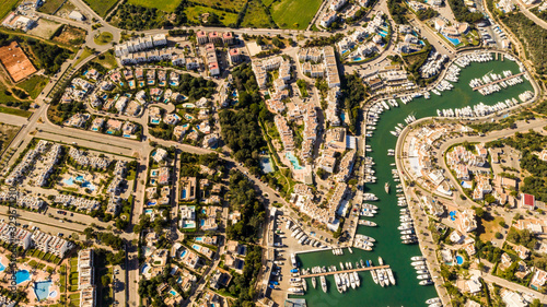 the Cala d'or Mallorca Spain top view