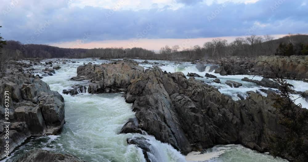 Great Falls National Park Virginia Wide Tilt Down Great Falls National Park Virginia Wide Tilt Down