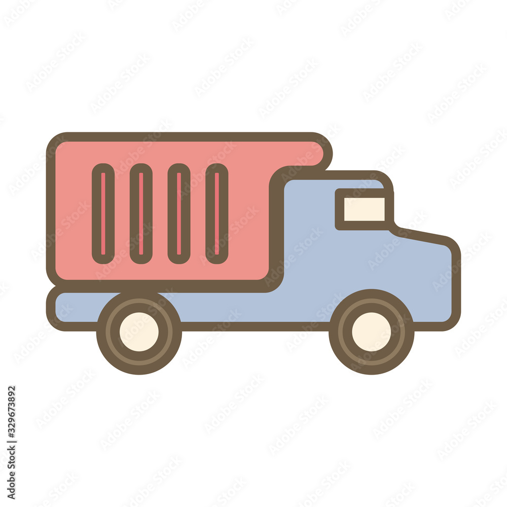 dump truck vehicle block style dump truck vehicle block style