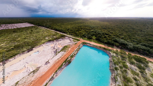 Aerial Image of Buraco Azul Castelhano, Acaraú, Ceara 18 km from Jericoacoara