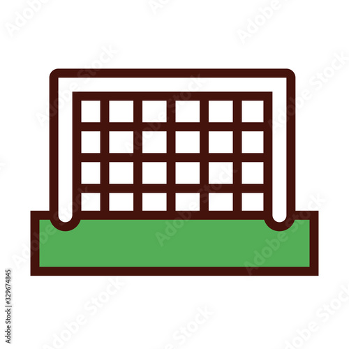 soccer sport arch line and fill icon