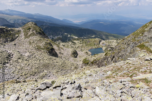 Trail from Prekorets peak to Kupen peak, Rila Mountain, Bulgaria photo