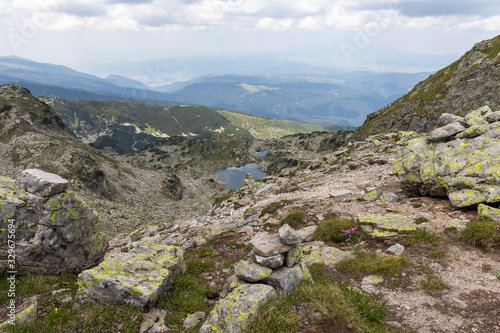 Trail from Prekorets peak to Kupen peak, Rila Mountain, Bulgaria