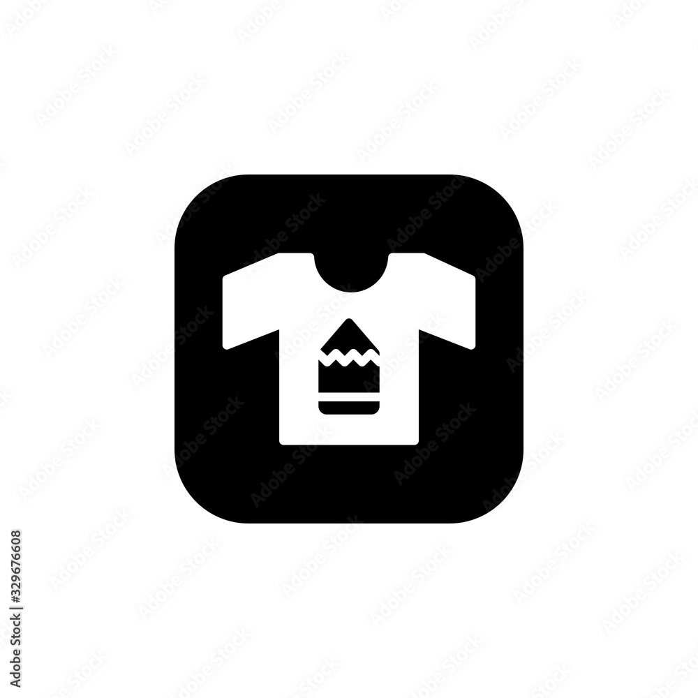Fototapeta premium creative shirt icon. Online Learning icon. Perfect for application, web, logo and presentation template. icon design solid rounded style