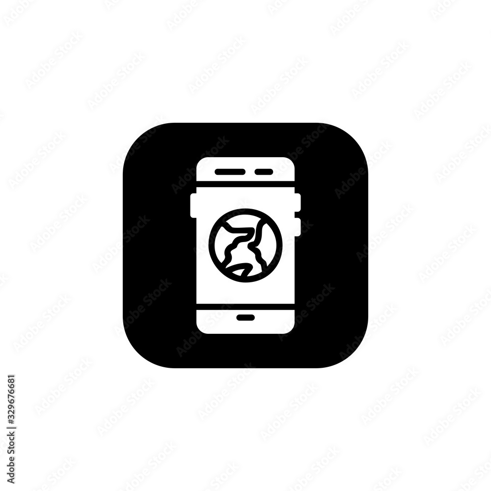 global access icon. Online Learning icon. Perfect for application, web, logo and presentation template. icon design solid rounded style global access icon. Online Learning icon. Perfect for application, web, logo and presentation template. icon design solid rounded style