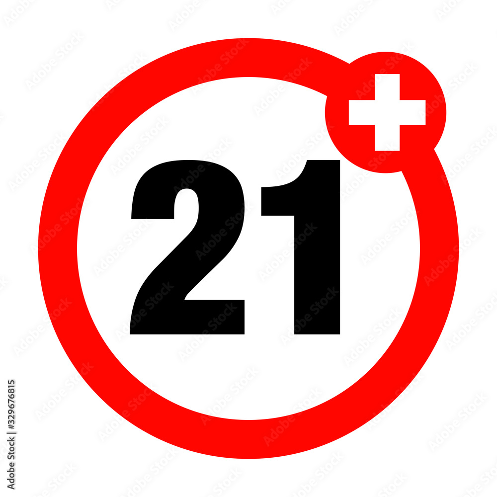 a twenty-one years over icon a twenty-one years over icon