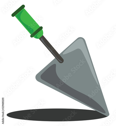 Putty knife, illustration, vector on white background.